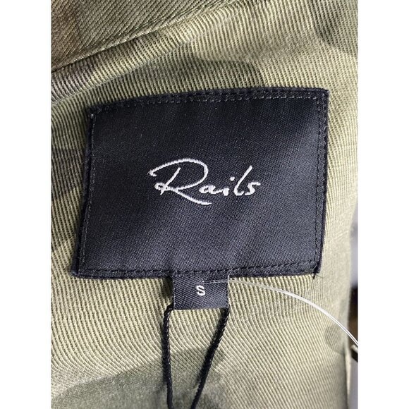Rails Women's‎ Tennessee Jungle Camo Drawstring Waist Button Jacket SZ S - Picture 6 of 10